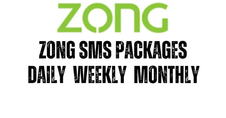 Zong SMS Packages | Daily, Weekly And Monthly 2024