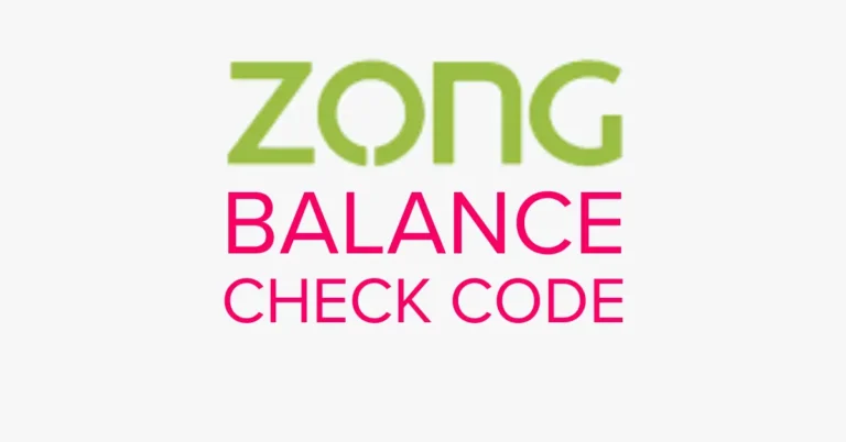 Zong Balance Check Code | Check Your Remaining Balance