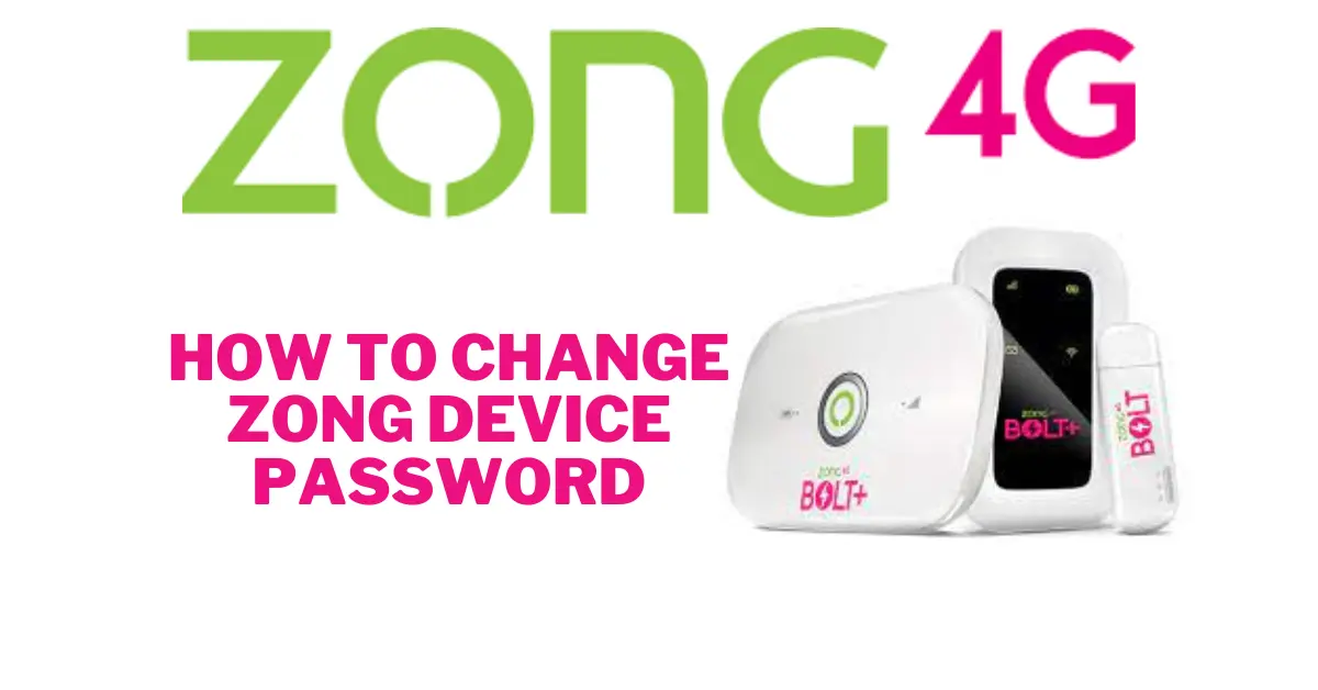 How to change Zong device password
