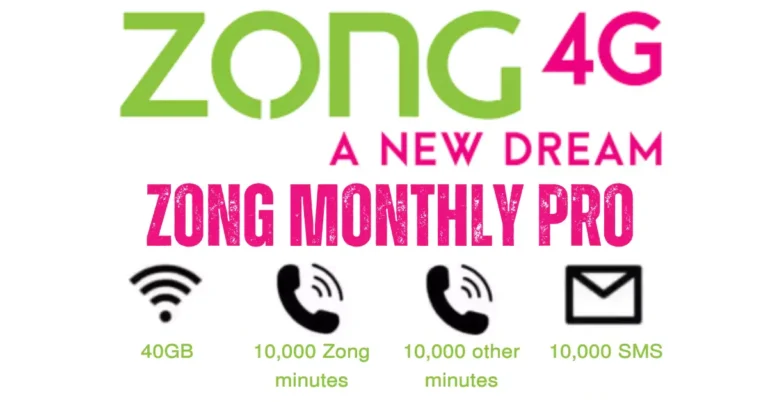 Zong Monthly Pro Offer 2023 – 40GB Package Details (Updated)