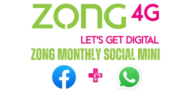 Zong Monthly Social Mini Offer