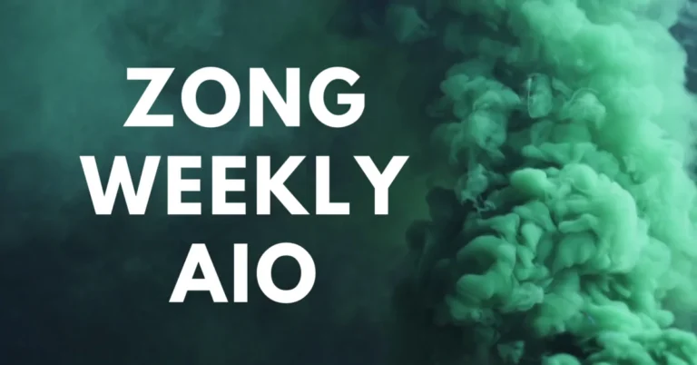 Zong Weekly AIO Offer – 4GB Package Details