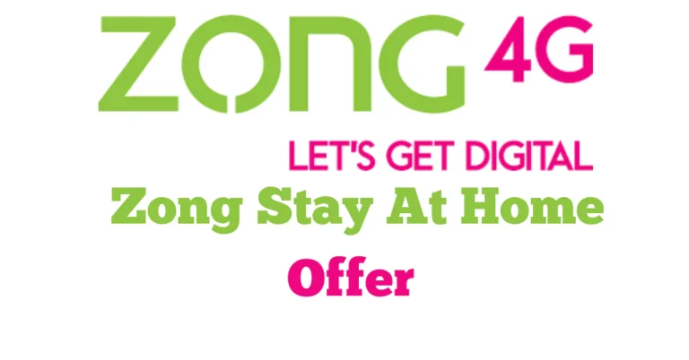 Zong Stay At Home Offer | 10GB Internet