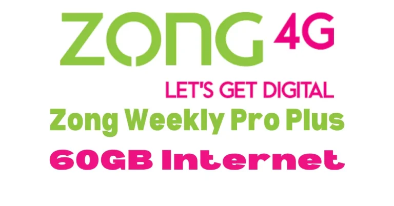 Zong Weekly Pro Plus Offer